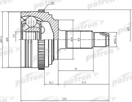 Patron PCV1502 - Jeu de joints, arbre de transmission cwaw.fr