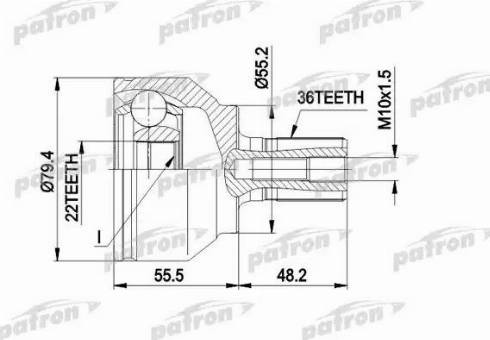 Patron PCV1603 - Jeu de joints, arbre de transmission cwaw.fr