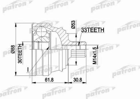 Patron PCV1091 - Jeu de joints, arbre de transmission cwaw.fr