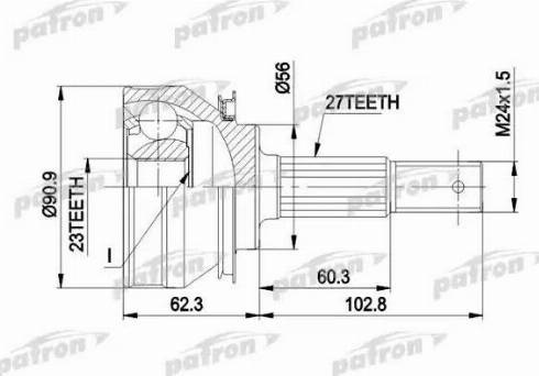 Patron PCV1098 - Jeu de joints, arbre de transmission cwaw.fr