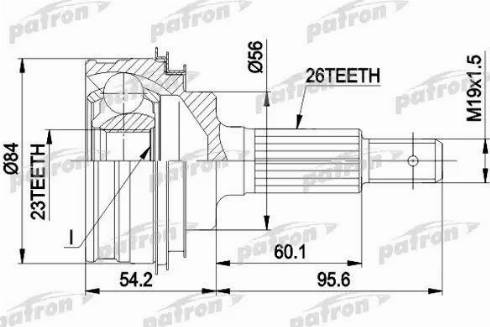 Patron PCV1030 - Jeu de joints, arbre de transmission cwaw.fr