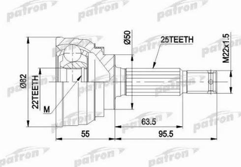 Patron PCV1026 - Jeu de joints, arbre de transmission cwaw.fr