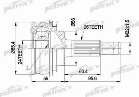 Patron PCV1070 - Jeu de joints, arbre de transmission cwaw.fr