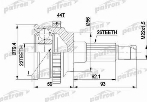 Patron PCV1141 - Jeu de joints, arbre de transmission cwaw.fr