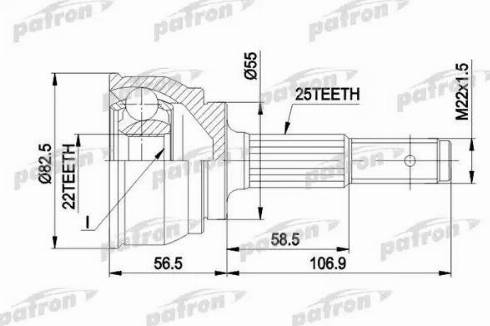 Patron PCV1163 - Jeu de joints, arbre de transmission cwaw.fr