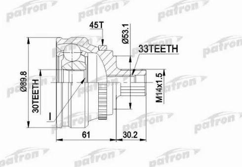 Patron PCV1112 - Jeu de joints, arbre de transmission cwaw.fr