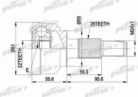 Patron PCV1300 - Jeu de joints, arbre de transmission cwaw.fr