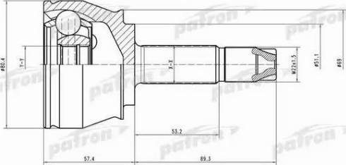 Patron PCV1374 - Jeu de joints, arbre de transmission cwaw.fr