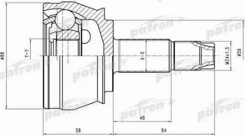 Patron PCV1245 - Jeu de joints, arbre de transmission cwaw.fr