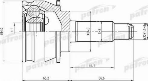 Patron PCV1247 - Jeu de joints, arbre de transmission cwaw.fr