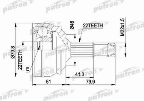 Patron PCV1226 - Jeu de joints, arbre de transmission cwaw.fr