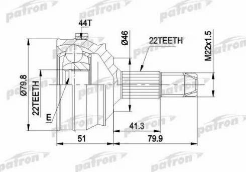 Patron PCV1227 - Jeu de joints, arbre de transmission cwaw.fr