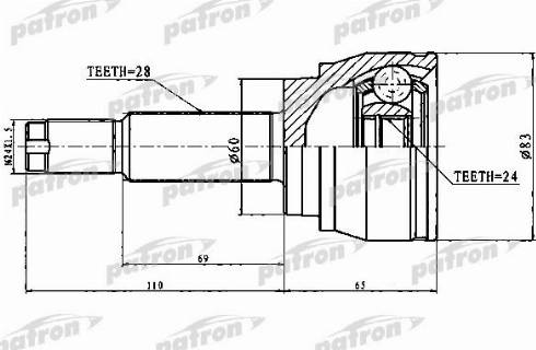 Patron PCV1754 - Joint, arbre de commande cwaw.fr