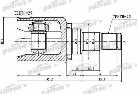 Patron PCV1750 - Joint, arbre de commande cwaw.fr