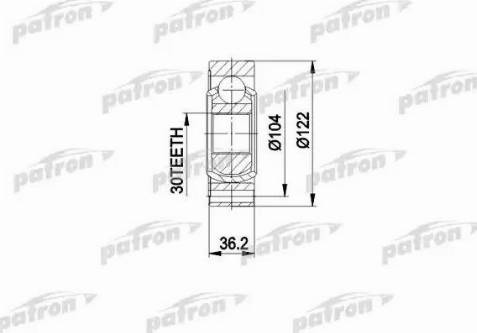 Patron PCV3540 - Jeu de joints, arbre de transmission cwaw.fr