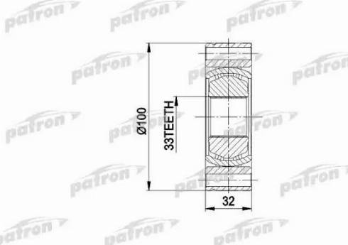 Patron PCV3001 - Jeu de joints, arbre de transmission cwaw.fr