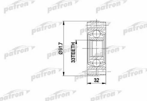 Patron PCV3003 - Jeu de joints, arbre de transmission cwaw.fr