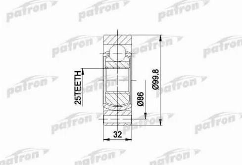 Patron PCV3002 - Jeu de joints, arbre de transmission cwaw.fr