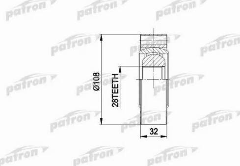 Patron PCV3016 - Jeu de joints, arbre de transmission cwaw.fr