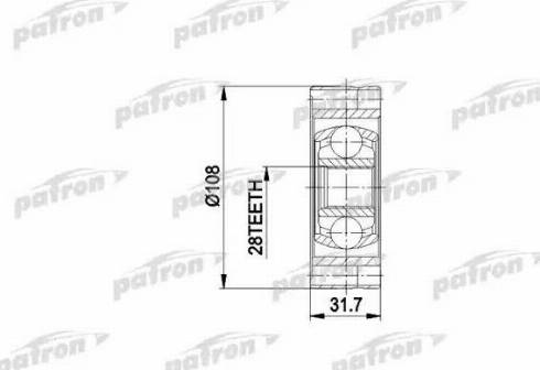 Patron PCV3024 - Jeu de joints, arbre de transmission cwaw.fr