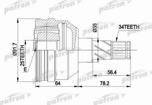 Patron PCV2253 - Jeu de joints, arbre de transmission cwaw.fr