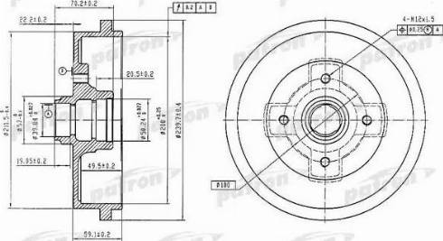 Patron PDR1404 - Tambour de frein cwaw.fr