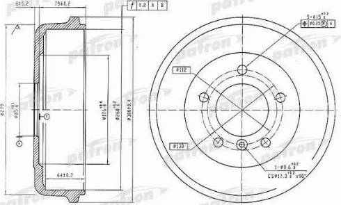 Patron PDR1096 - Tambour de frein cwaw.fr