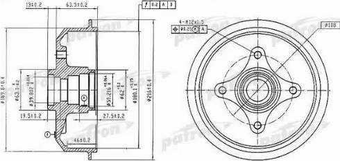 Patron PDR1054 - Tambour de frein cwaw.fr