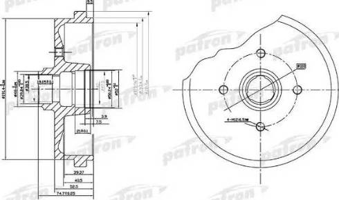 Patron PDR1184 - Tambour de frein cwaw.fr