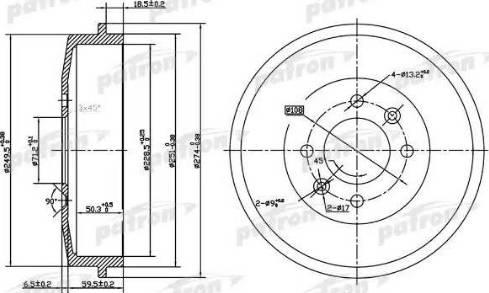 Patron PDR1126 - Tambour de frein cwaw.fr