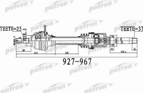 Patron PDS0483 - Arbre de transmission cwaw.fr