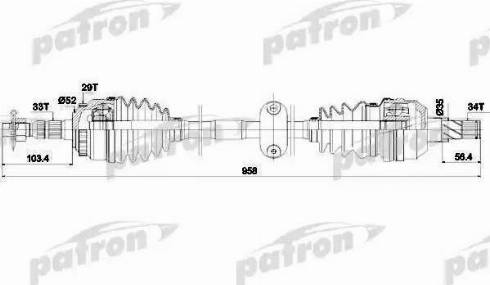 Patron PDS0432 - Arbre de transmission cwaw.fr