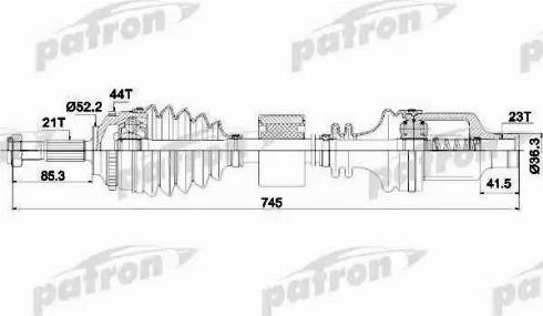 Patron PDS0117 - Arbre de transmission cwaw.fr