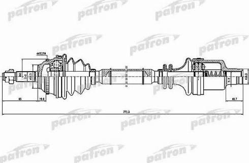 Patron PDS0300 - Arbre de transmission cwaw.fr