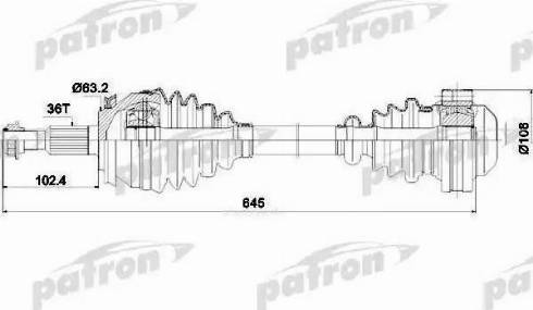 Patron PDS0307 - Arbre de transmission cwaw.fr