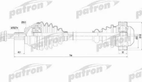 Patron PDS0255 - Arbre de transmission cwaw.fr