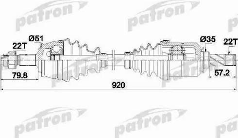 Patron PDS0284 - Arbre de transmission cwaw.fr