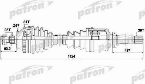 Patron PDS1408 - Arbre de transmission cwaw.fr