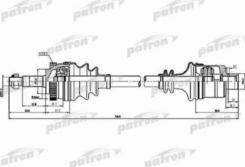 Patron PDS1595 - Arbre de transmission cwaw.fr