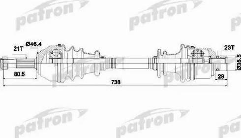 Patron PDS1075 - Arbre de transmission cwaw.fr