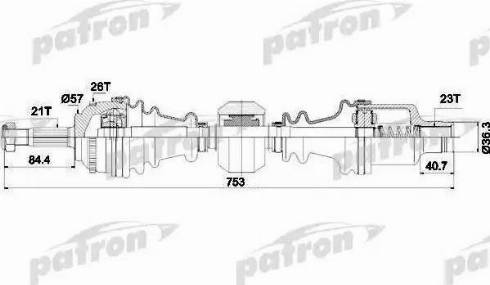 Patron PDS1398 - Arbre de transmission cwaw.fr