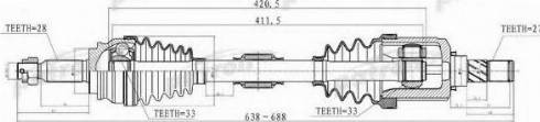 Patron PDS2033 - Arbre de transmission cwaw.fr