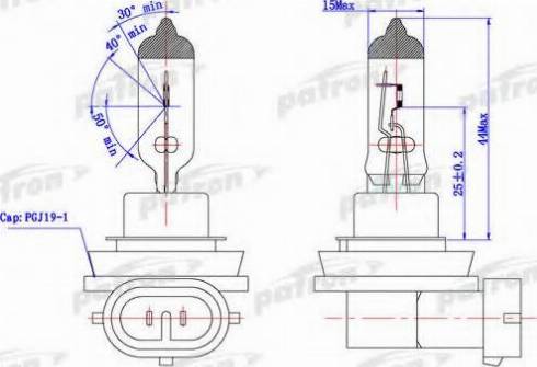 Patron PLH8-12/35 - Ampoule, projecteur antibrouillard cwaw.fr