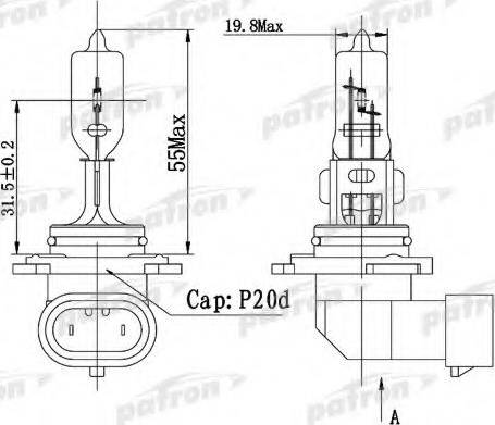 Patron PLHB3-12/60 - Ampoule, projecteur longue portée cwaw.fr