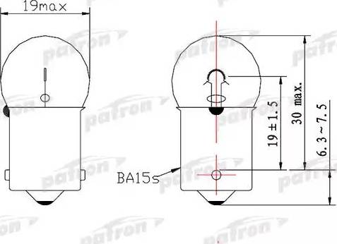 Patron PLR5W - Ampoule, feu arrière cwaw.fr