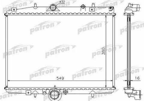 Patron PRS3412 - Radiateur, refroidissement du moteur cwaw.fr