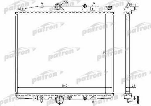 Patron PRS3595 - Radiateur, refroidissement du moteur cwaw.fr