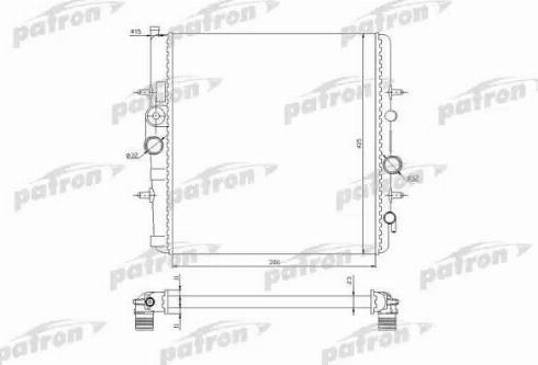 Patron PRS3506 - Radiateur, refroidissement du moteur cwaw.fr