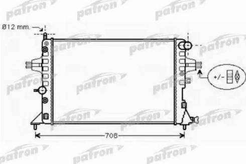 Patron PRS3573 - Radiateur, refroidissement du moteur cwaw.fr