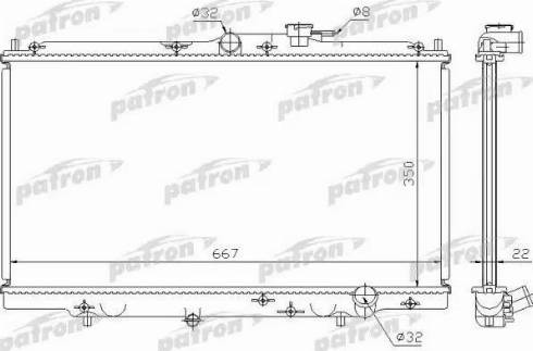 Patron PRS3093 - Radiateur, refroidissement du moteur cwaw.fr